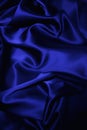 Texture of a dark blue silk Royalty Free Stock Photo
