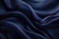 Texture of dark blue silk fabric smooth lines Royalty Free Stock Photo