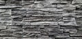 Many Stone Bricks Dark Grey Wall Texture Royalty Free Stock Photo