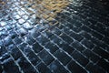 Texture dark tile paved Royalty Free Stock Photo