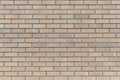The texture of the decorative sand-colored brickwork, background. Royalty Free Stock Photo
