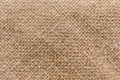 The texture and detail of the jute sack