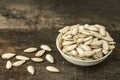 Detail of peanuts with peel Royalty Free Stock Photo