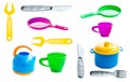 Texture - different children kitchen utensils