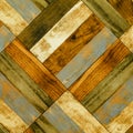 Texture of different motley boards laid diagonally. Background, corner parquet. laminate floor