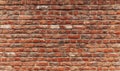 Texture of dirty old red brick wall background Royalty Free Stock Photo