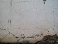 Old disintegrated texture of white wall Royalty Free Stock Photo