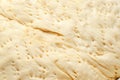 Texture of the dough. in a bowl for pizza or bread. cooking courses. selective focus Royalty Free Stock Photo