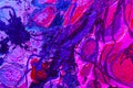 Texture of dried paint in neon light. Abstract background