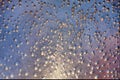 Texture: drops on hot metal surface Royalty Free Stock Photo