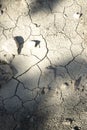 Texture dry soil, background pattern of drought lack of water Royalty Free Stock Photo