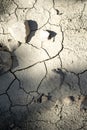 Texture dry soil, background pattern of drought lack of water Royalty Free Stock Photo