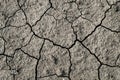 Texture of dry cracked soil. Damaged ground. Royalty Free Stock Photo