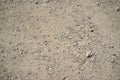 Texture of Dusty and Rocky Road with Car and Bicycle Trails