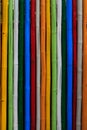 Texture of dyed bamboo sticks