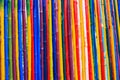 Texture of dyed bamboo sticks