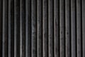 Texture of empty black cast heavy iron grill pan, modern kitchen equipment Royalty Free Stock Photo