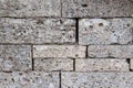 Texture of expanded block, background for advertising of building materials, concrete block Royalty Free Stock Photo