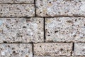 Texture of expanded block, background for advertising of building materials, concrete block Royalty Free Stock Photo
