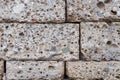 Texture of expanded block, background for advertising of building materials, concrete block Royalty Free Stock Photo
