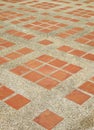 Texture of exposed cement floor tiled Royalty Free Stock Photo