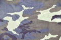 Texture of fabric with a camouflage painted in colors of the marsh. Army background image. Textile pattern of military camouflage Royalty Free Stock Photo