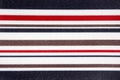 The texture of the fabric in multi-colored stripes. Royalty Free Stock Photo