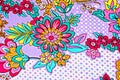 Texture fabric of retro flower and paisley Royalty Free Stock Photo