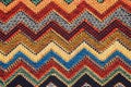 Texture of fabric with traditional Mexican pattern Royalty Free Stock Photo