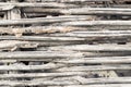 Texture of fence of woven willow twigs for background