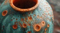 Texture of a finished ceramic piece highlighting the beautiful imperfections and variations in glaze color and texture