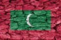 Texture of the Flag of Maldives