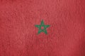 Texture of flag of Morocco