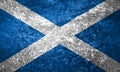 Texture of the flag of Scotland on a tile.