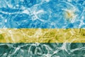 The texture of the flag SudanTexture of Rwanda flag in the pool Royalty Free Stock Photo