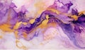 Texture of flow purple liquid paints. Created with AI tools
