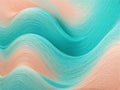 Texture fluffy turquoise peach background