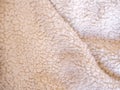 Texture of fluffy wool blanket background