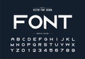 Texture font and grunge alphabet , Rough typeface letter and number design