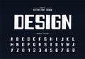 Texture font and grunge bold alphabet , Rough typeface and number design