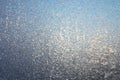 Texture of frosted glass. Abstract textured winter background Royalty Free Stock Photo