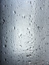 Texture of frosted glass with water drops Royalty Free Stock Photo