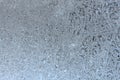 Texture of frosted glass. Winter background. Royalty Free Stock Photo