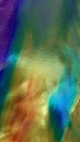 Texture of frosted relief bent glass with colored iridescent reflections of light Royalty Free Stock Photo