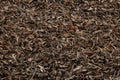 texture and full frame background of flat heap of dry long-term black tea