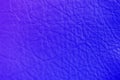 Texture of genuine leather, violet blue color, background, surface. For your backdrop, with copy space Royalty Free Stock Photo