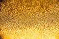 Texture of the gold embossing of cardboard close up Royalty Free Stock Photo