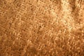 Texture of gold sequins close-up macro