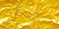 texture of golden crumpled foil. shiny gold texture Royalty Free Stock Photo