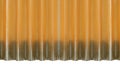 Texture golden curtains on white background with clipping path